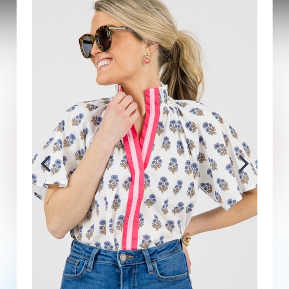 New NWT THML Lauren Blouse Large - Picture 5 of 10